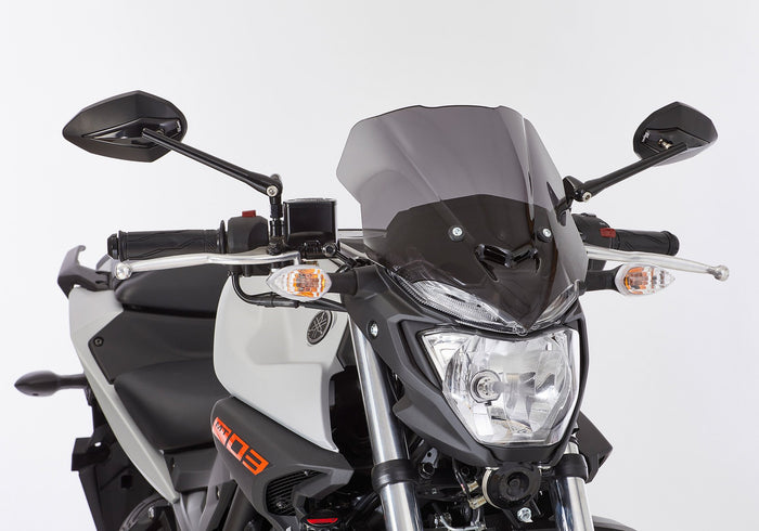 ERMAX Naked-Bike-Scheibe schwarz getönt (durchsichtig) ABE KBA-Nr.: 38935