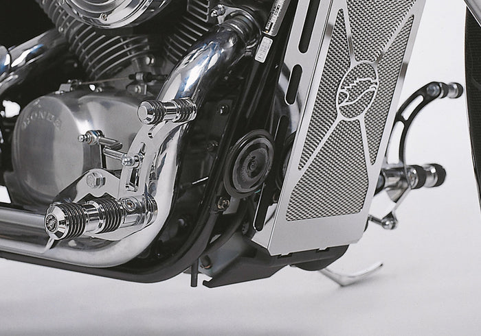 FALCON Round Style Fußrastenanlage silber TÜV