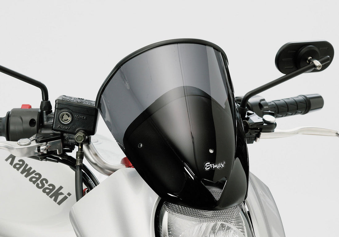 ERMAX Naked-Bike-Scheibe schwarz getönt (durchsichtig) ABE KBA-Nr.: 38935