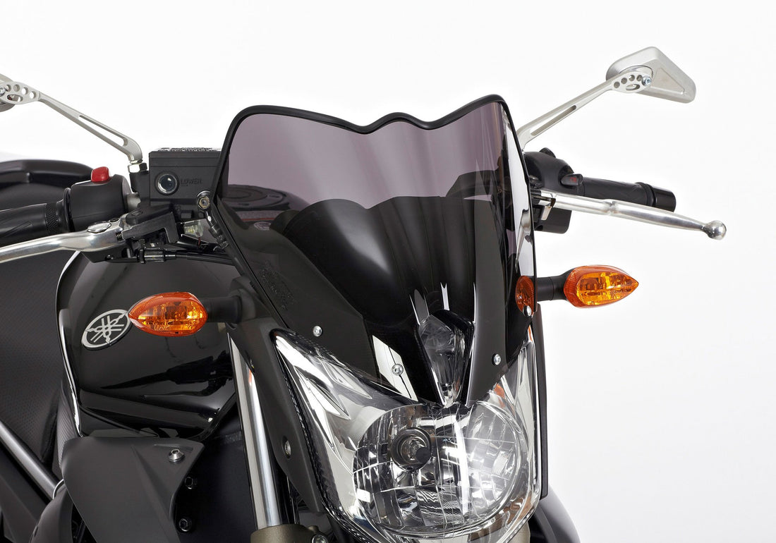 ERMAX Naked-Bike-Scheibe schwarz getönt (durchsichtig) ABE KBA-Nr.: 38935