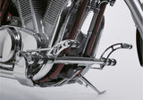 FALCON Round Style Fußrastenanlage silber TÜV