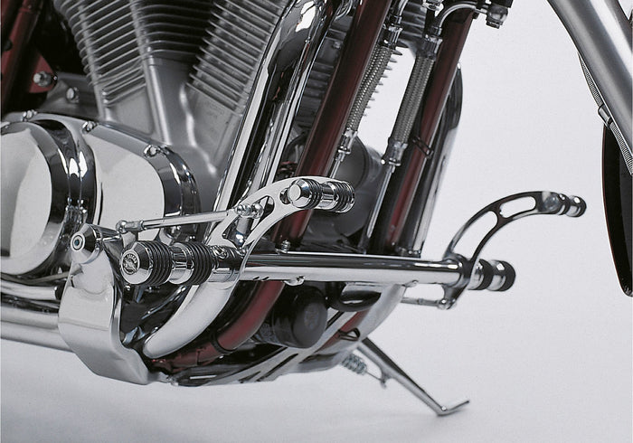 FALCON Round Style Fußrastenanlage silber TÜV