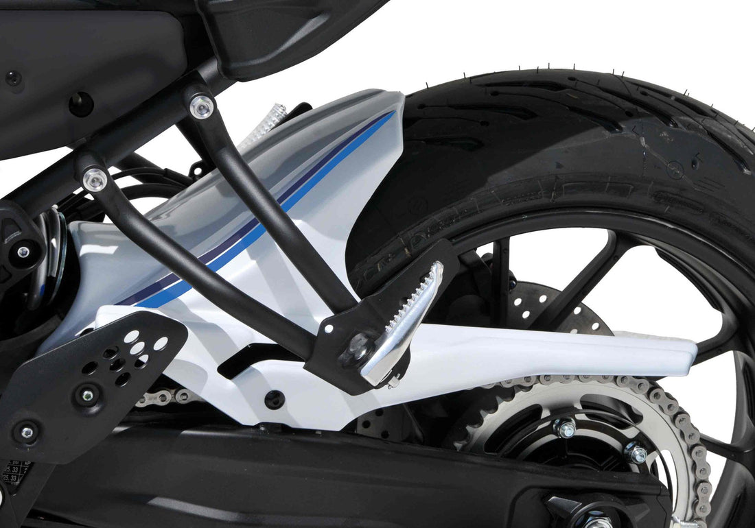 BODYSTYLE Sportsline Hinterradabdeckung weiß/blau Historic White/Blue ABE