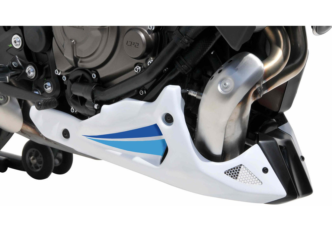 BODYSTYLE Sportsline Bugspoiler weiß/blau Historic White ABE