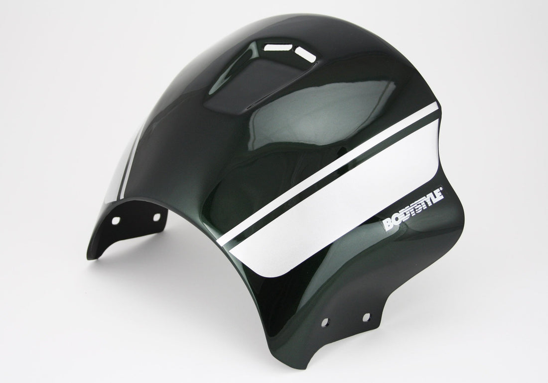 BODYSTYLE Sportsline Scheinwerferverkleidung grün/silber/weiß Metallic Dark Green ABE