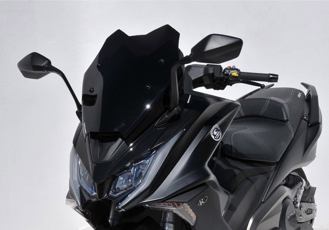 ERMAX Scooterscheibe Sport schwarz getönt ABE KBA-Nr.: 30227