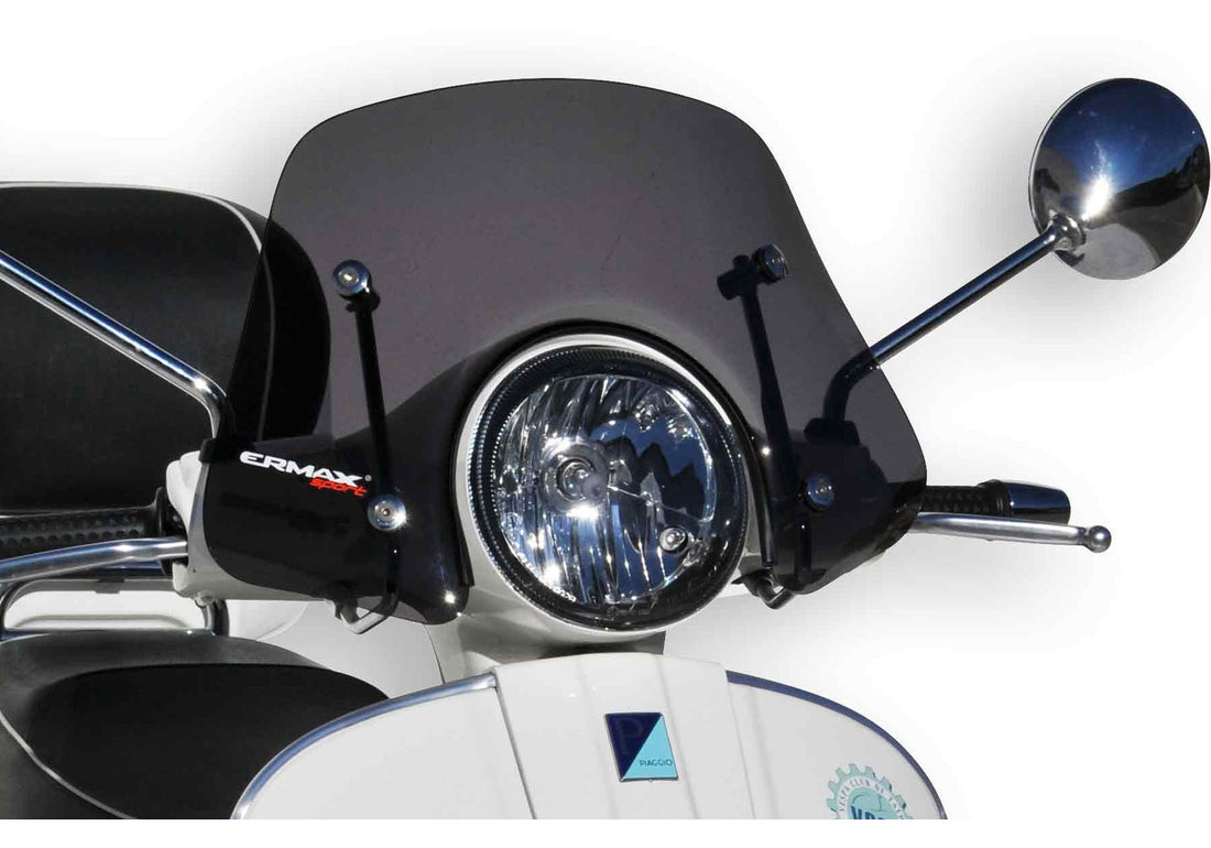 ERMAX Scooterscheibe Piccolo schwarz getönt (dunkel) ABE KBA-Nr.: 31110