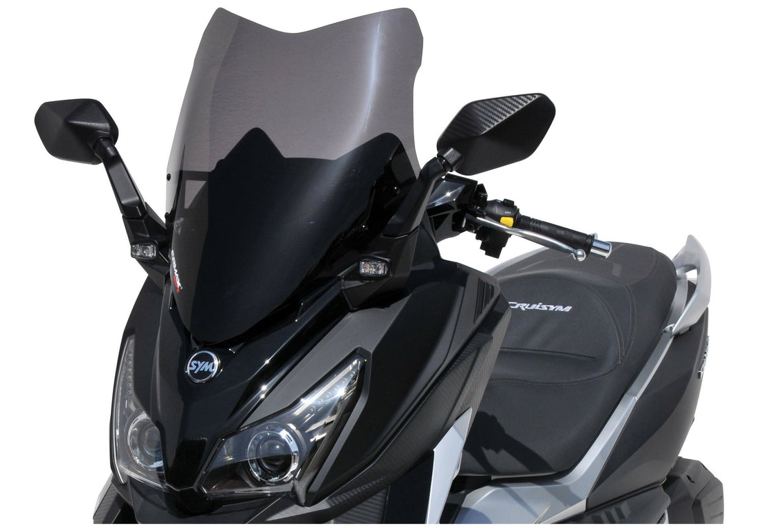 ERMAX Scooterscheibe Sport schwarz getönt ABE KBA-Nr.: 30227