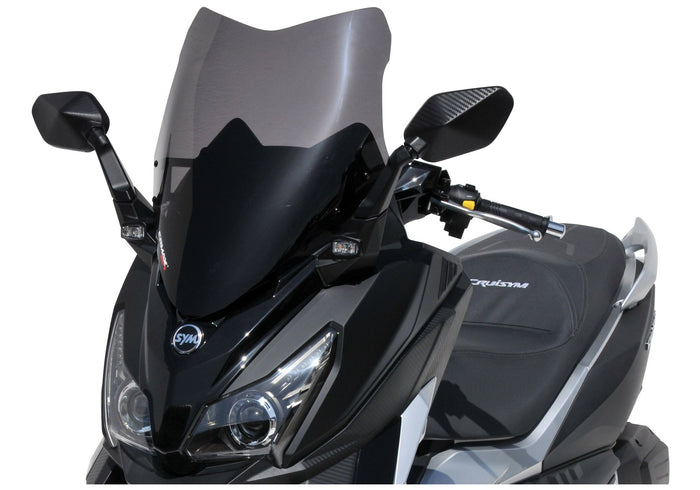ERMAX Scooterscheibe Sport schwarz getönt ABE KBA-Nr.: 30227