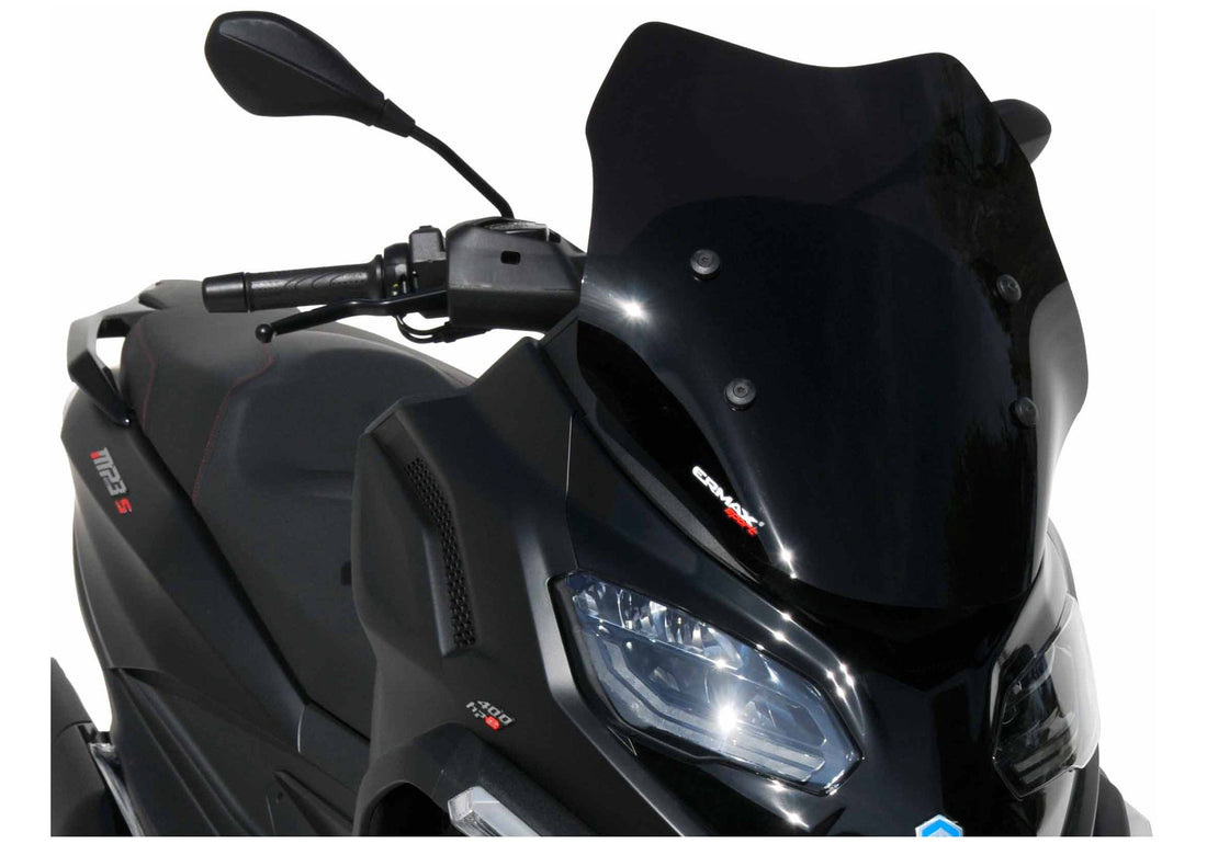 ERMAX Scooterscheibe Sport schwarz getönt ABE KBA-Nr.: 30227