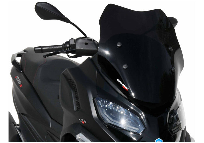ERMAX Scooterscheibe Sport schwarz getönt ABE KBA-Nr.: 30227