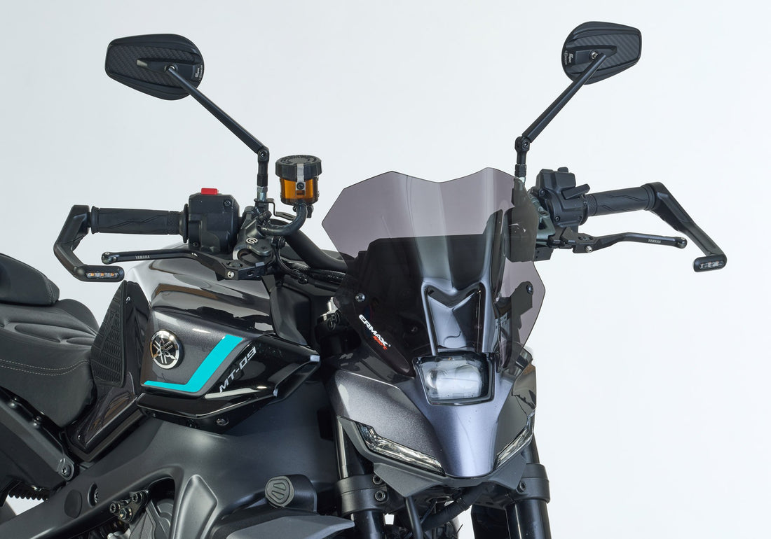 ERMAX Naked-Bike-Scheibe Sport schwarz getönt (durchsichtig) ABE KBA-Nr.: 38935