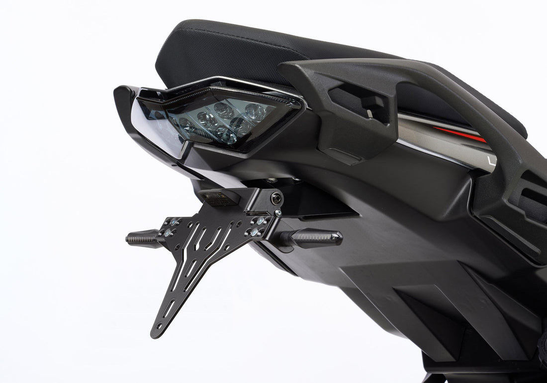 PROTECH V-SHAPE Kennzeichenhalterset inkl. Reflektor und Kennzeichenbel. schwarz