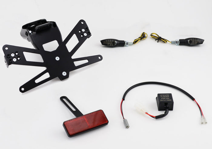 Protech X-Shape Komplett-Set Plug and Play Kennzeichenhalter mit 2 LED-Blinkern