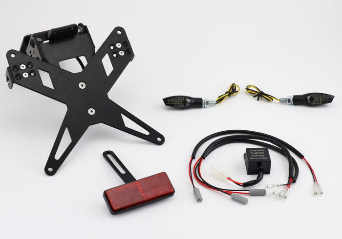 Protech X-Shape Komplett-Set Plug and Play Kennzeichenhalter mit 2 LED-Blinkern