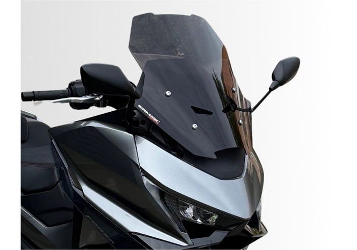 ERMAX Windschutzscheibe Sport schwarz getönt (durchsichtig) ABE KBA-Nr.: 30227