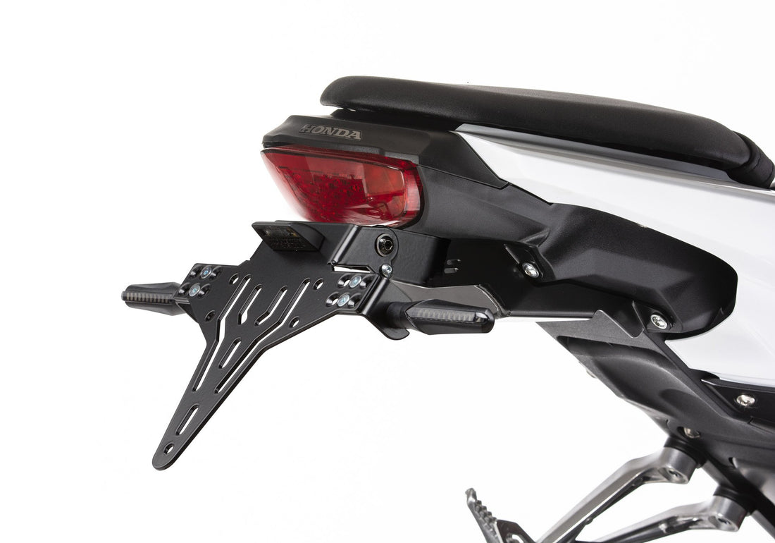 PROTECH V-SHAPE Kennzeichenhalterset inkl. Reflektor und Kennzeichenbel. schwarz