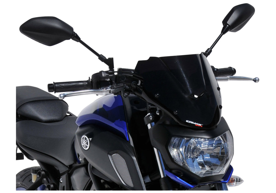 ERMAX Naked-Bike-Scheibe Sport schwarz getönt (durchsichtig) ABE KBA-Nr.: 38935