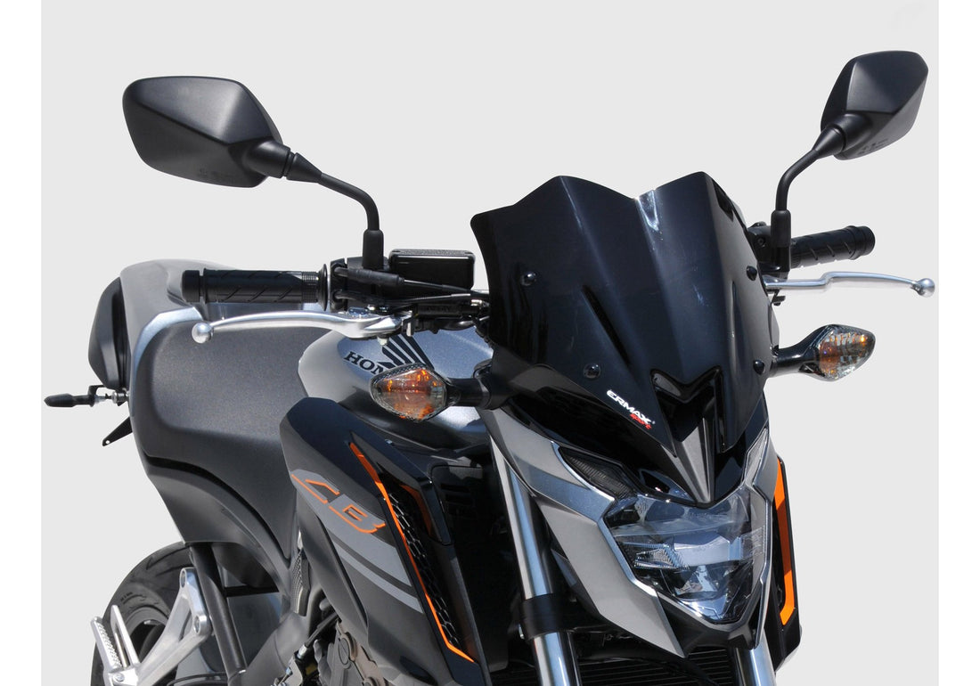 ERMAX Naked-Bike-Scheibe Sport schwarz getönt (durchsichtig) ABE KBA-Nr.: 38935