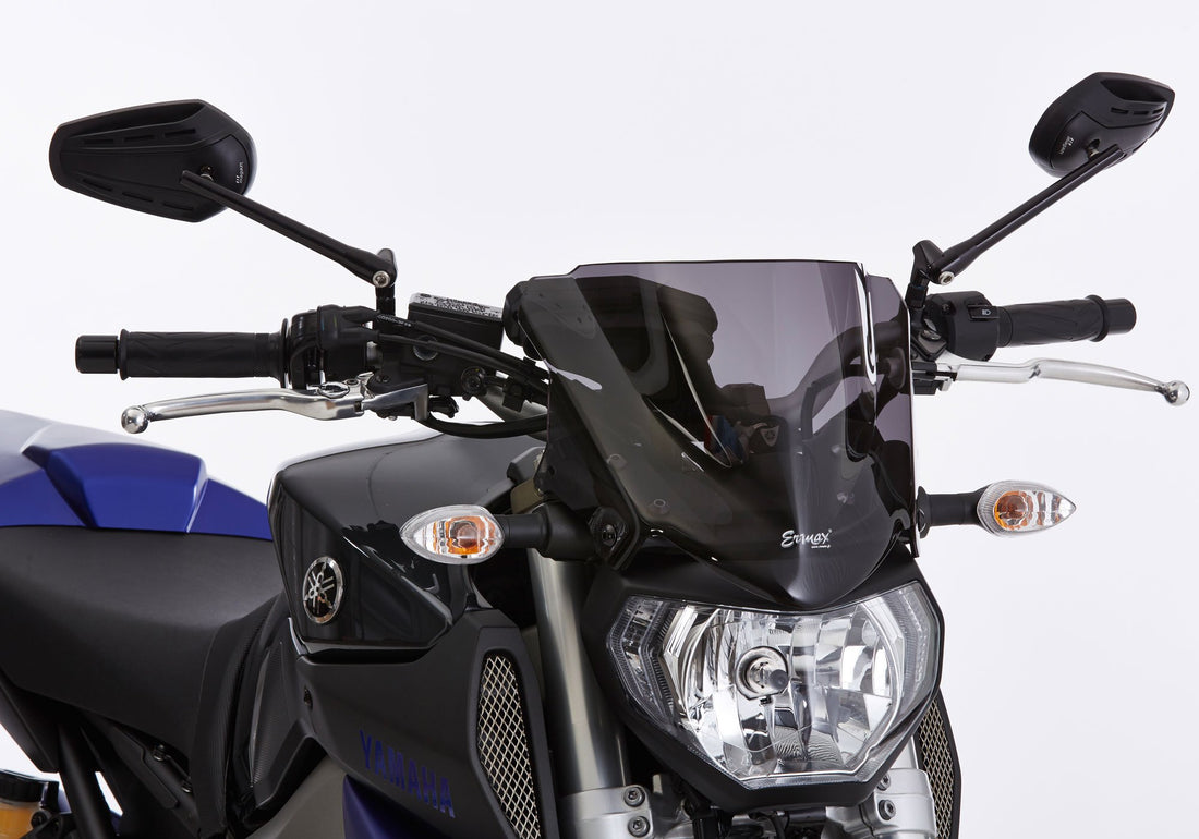 ERMAX Naked-Bike-Scheibe schwarz getönt (durchsichtig) ABE KBA-Nr.: 38935