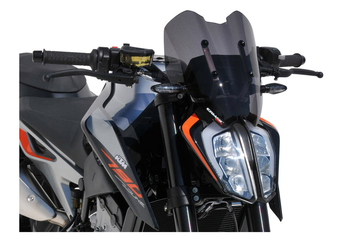 ERMAX Naked-Bike-Scheibe Sport schwarz getönt (durchsichtig) ABE KBA-Nr.: 38935