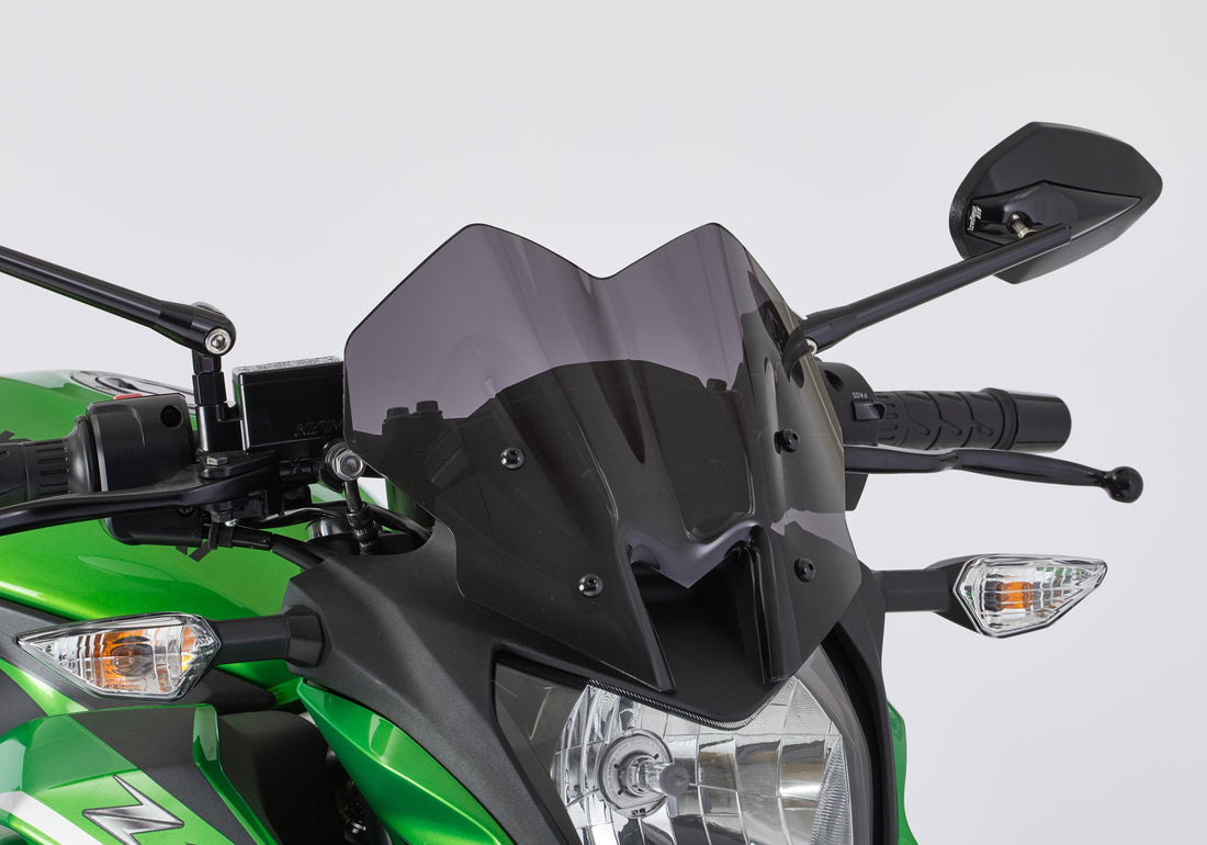 ERMAX Naked-Bike-Scheibe schwarz getönt (durchsichtig) ABE KBA-Nr.: 38935