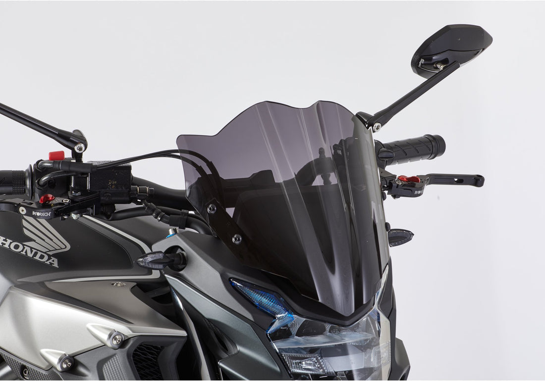 ERMAX Naked-Bike-Scheibe schwarz getönt (durchsichtig) ABE KBA-Nr.: 38935