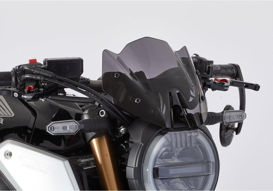 ERMAX Naked-Bike-Scheibe Sport schwarz getönt (durchsichtig) ABE KBA-Nr.: 38935