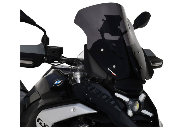 ERMAX Windschutzscheibe Sport schwarz getönt (durchsichtig) ABE KBA-Nr.: 30227