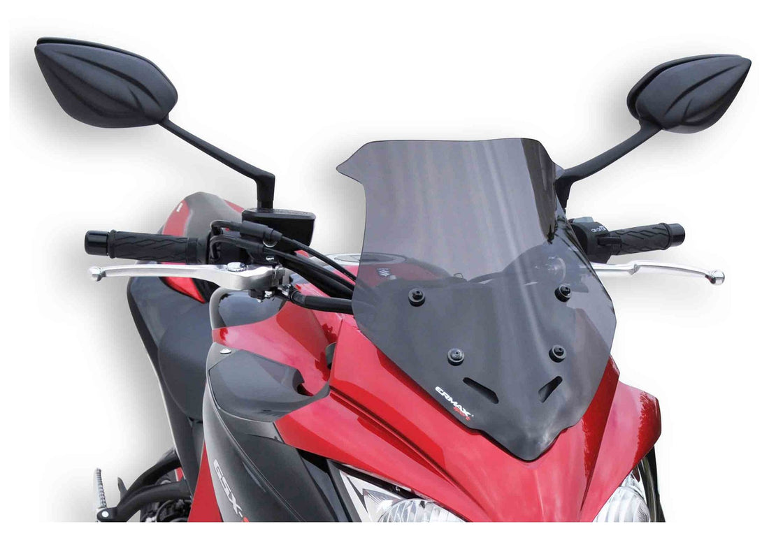 ERMAX Windschutzscheibe Sport schwarz getönt (durchsichtig) ABE KBA-Nr.: 30227