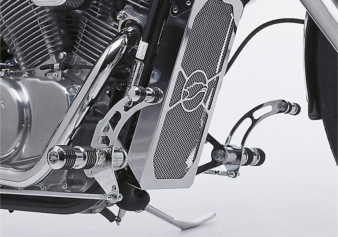 FALCON Round Style Fußrastenanlage silber TÜV