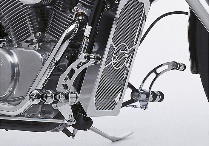 FALCON Round Style Fußrastenanlage silber TÜV