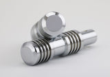 FALCON Round Style Soziusfußrasten silber