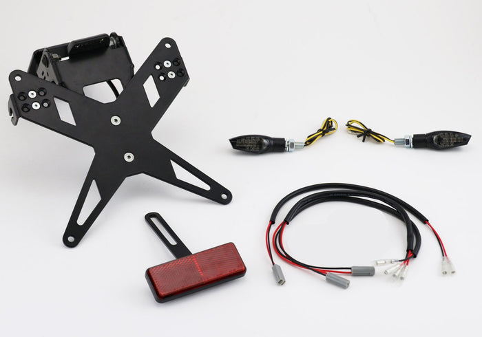 Protech X-Shape Komplett-Set Plug and Play Kennzeichenhalter mit 2 LED-Blinkern