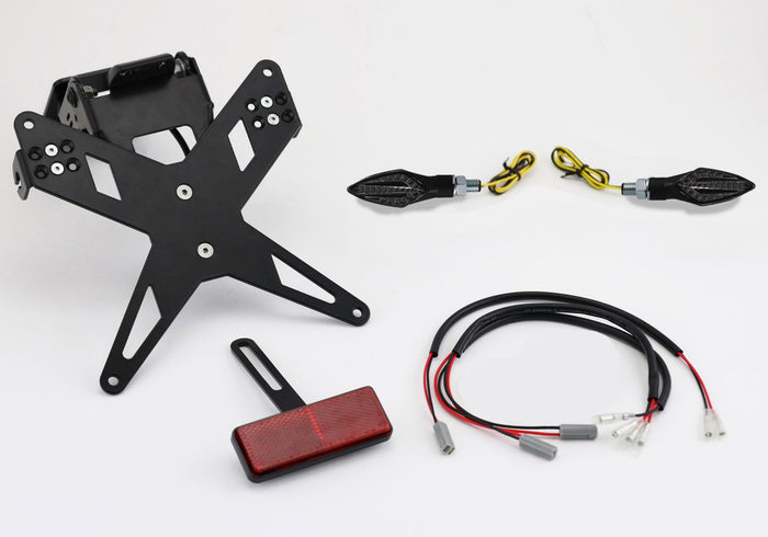 Protech X-Shape Komplett-Set Plug and Play Kennzeichenhalter mit 2 LED-Blinkern